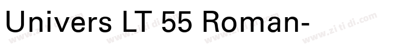 Univers LT 55 Roman字体转换